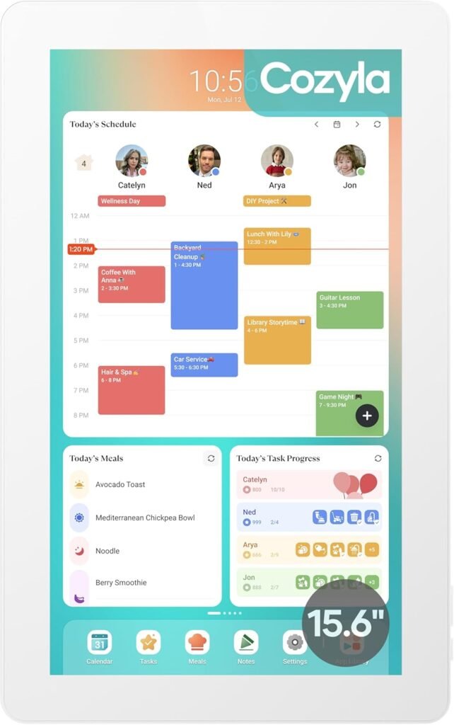 Cozyla Mate Digital Calendar for Family Schedules