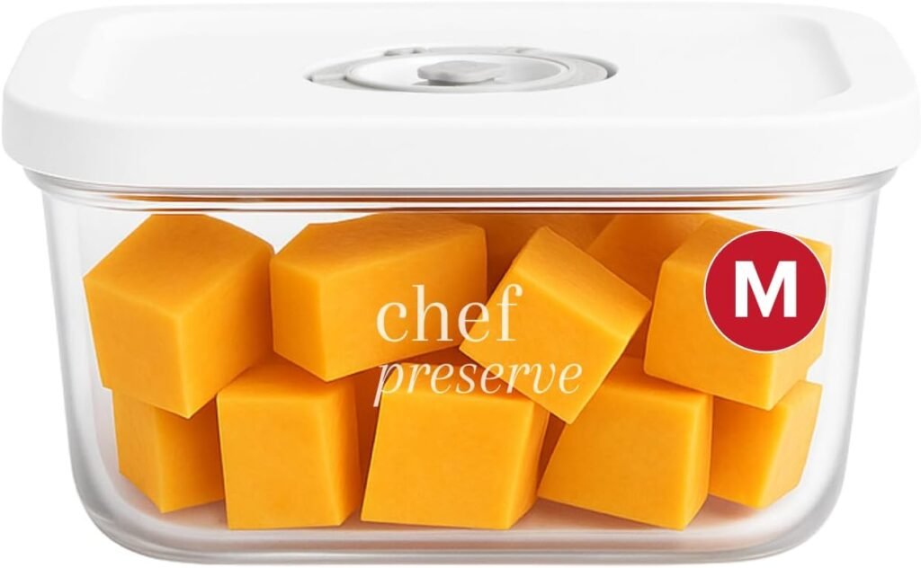 Chef Preserve Medium Glass Vacuum Seal Container