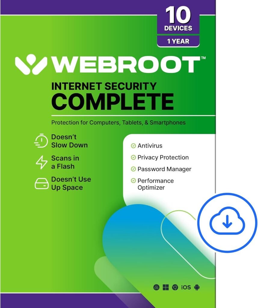 Webroot Internet Security Complete Antivirus 2026 10 Device 3 Webroot Internet Security Complete Antivirus Software