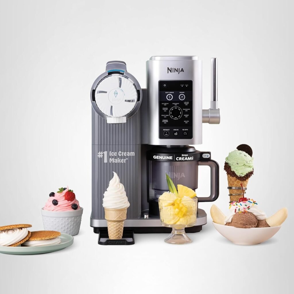 Ninja CREAMi Scoop & Swirl Ice Cream and Soft Serve Maker