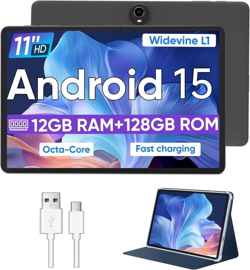WXUNJA Widevine L1 Android 15 Tablet 11″