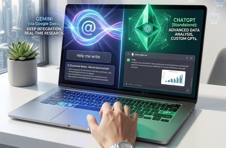 Gemini vs ChatGPT for productivity