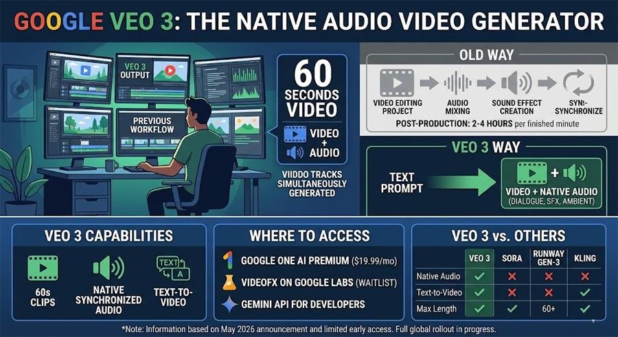 Google DeepMind Launches Veo 3 Video Generator