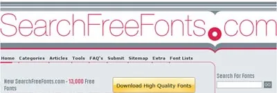Search Free Fonts - Over 13,000 Free Fonts Available For Download 1