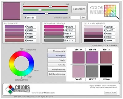 The Color Wizard Is A Color Matching Application For Anyone Who Wants To Create Designs With Great Looking Colors 12