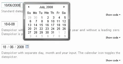Vista-Like Ajax Calendar Version 2 With Mootools 10