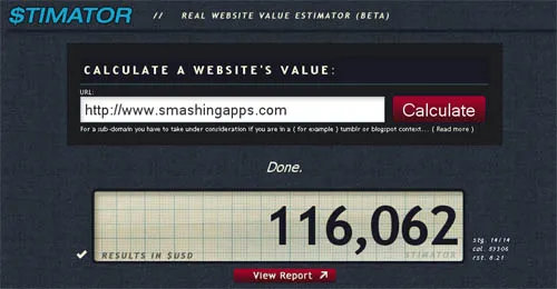 Find Out The Real Value Estimate Of Any Website 16