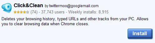 For Chrome: Clear Browsing History With A Click Of A Button 1