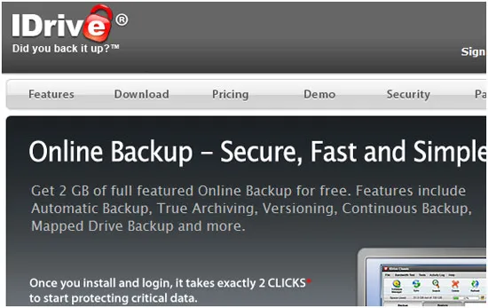 IDrive Gives Online Data Backup Facility With Up To 10GB Free Space 2