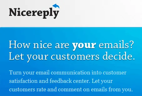 Let Your Customers Rate Your Emails With Nice Reply 5