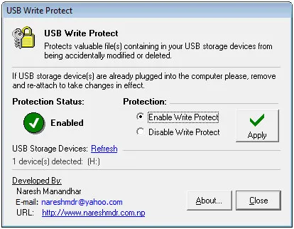 Enable USB Write Protection to Prevent Virus Attacks And Un-Authorize Use 8