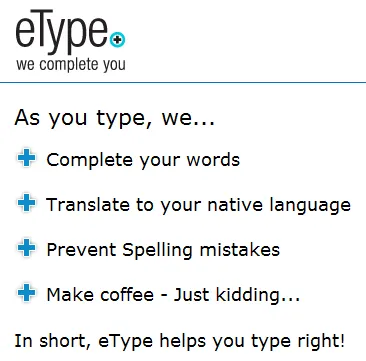 eType: Auto-Complete Words, Spell Check & Translation Tool (1000 Invites) 96