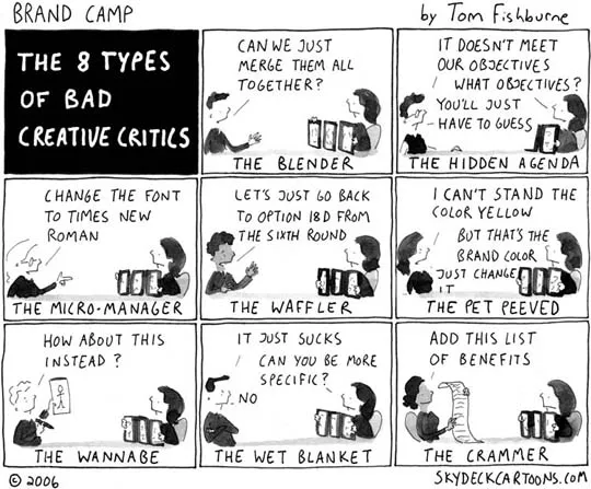 The 8 Types Of Bad Creative Critics (Comic) 1