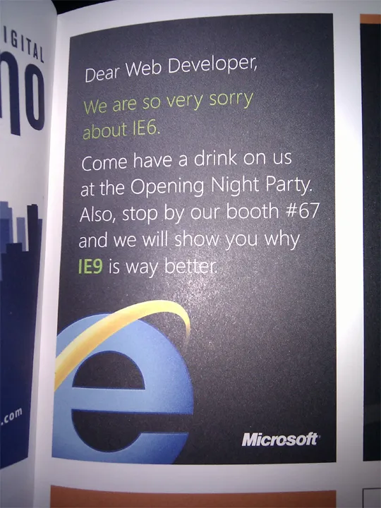 Hey Microsoft, It Took You Almost A Decade To Feel Sorry About IE6 6