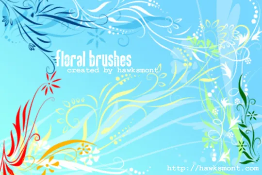 Refreshing Floral Style Brushes For Designers 39