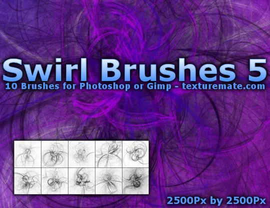 45 Awesome Swirl And Ribbon Photoshop Brushes 99