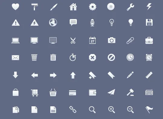 40 High Quality And Free Minimalistic Icon Sets 25
