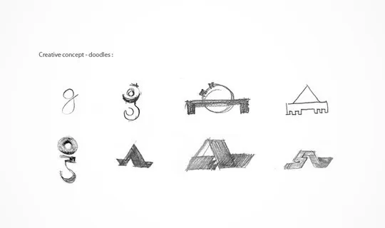 Creative Examples Of Logo Brand Identity Sketching 83