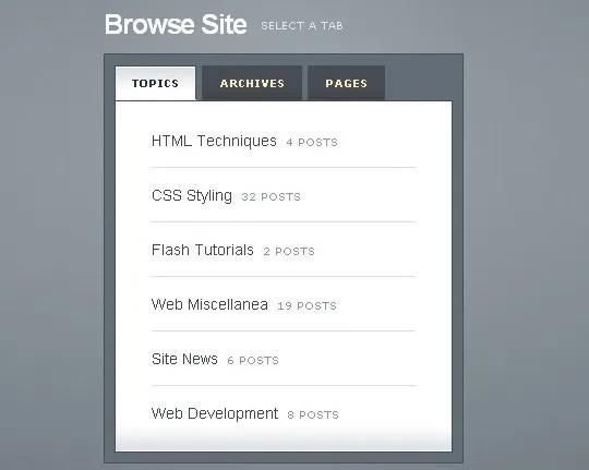 11 Free CSS & jQuery Tabs Plugin And Tutorials 10