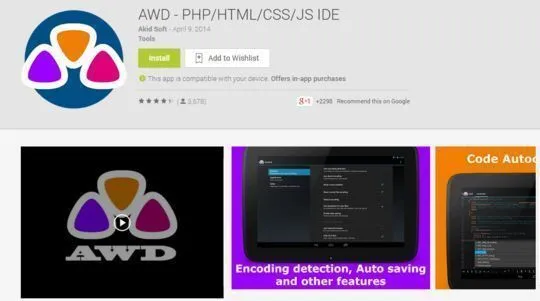 10 Free Code Editors For Android 19