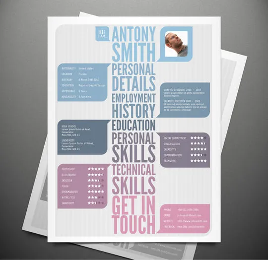 10 Creative Free Resume Templates To Download 37