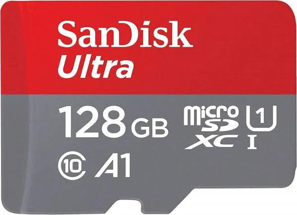 128GB SanDisk Memory Card with Adapter