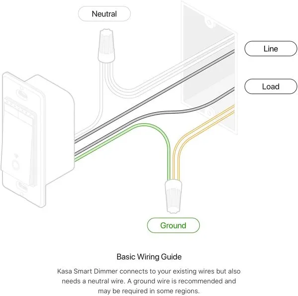Kasa Smart Dimmer Switch HS220, 2.4GHz Wi-Fi Light Switch 3