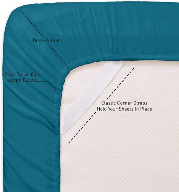 Sweet Home 6 Piece Bed Sheets Fine Microfiber Deep Pocket 5