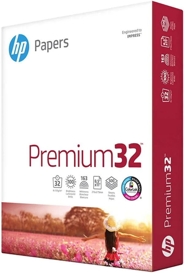 hp Paper Printer Premium 32 lb - 8.5 x 11 Paper - 1 Ream 500 Sheets 1