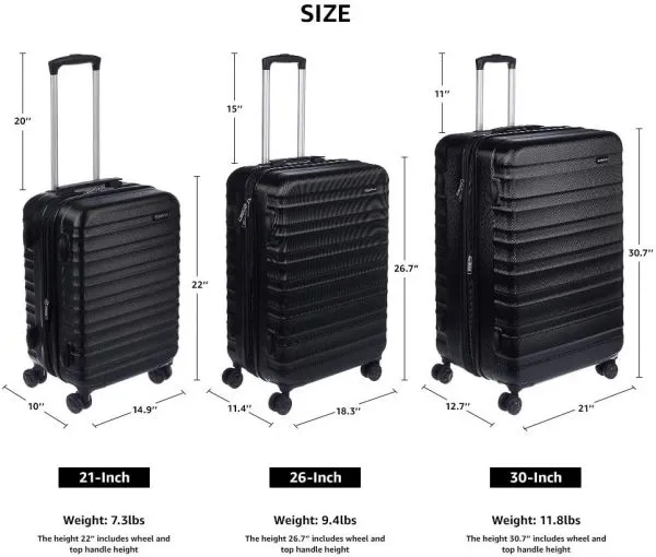 Spinner Luggage Hardside Suitcase 21-inch 5