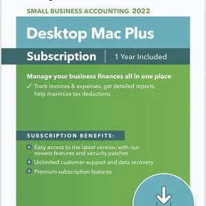 QuickBooks Desktop Mac Plus 2022 Accounting Software for Small Business