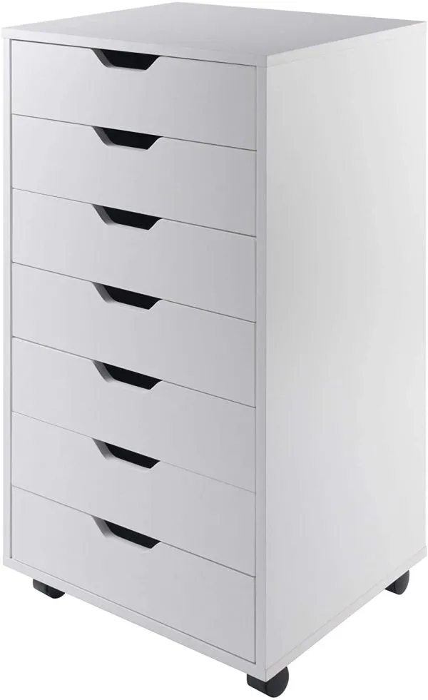 Winsome Halifax 7 drawer Storage Cart Easily Accessible Storage in your Home Office 1