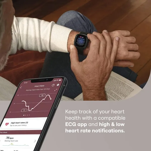 Fitbit Sense Advanced Smartwatch with Tool for Heart Health 3