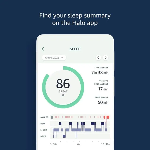 Introducing Amazon Halo Rise - Bedside Sleep Tracker with Wake-up Light and Smart Alarm 6