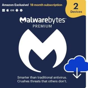 Malwarebytes Premium | 18 Months, 2 Devices | PC, Mac, Android