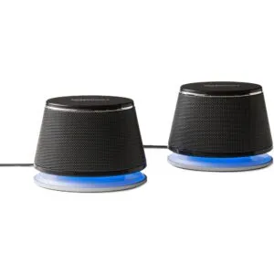 Amazon Basics USB Plug-n-Play Speakers for PC or Laptop • Set of 2