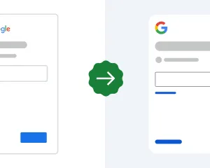 New Google sign-in page
